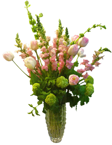 Pink & Green Springtime - Bouquet (600x600), Png Download