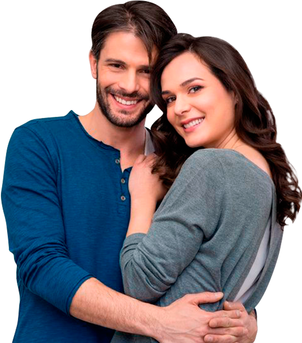 Hacer Cita - Hug Couple Png (674x730), Png Download