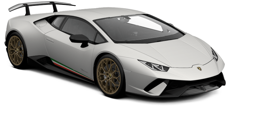 Lamborghini Huracan Performante Grigio Nimbus (1100x441), Png Download