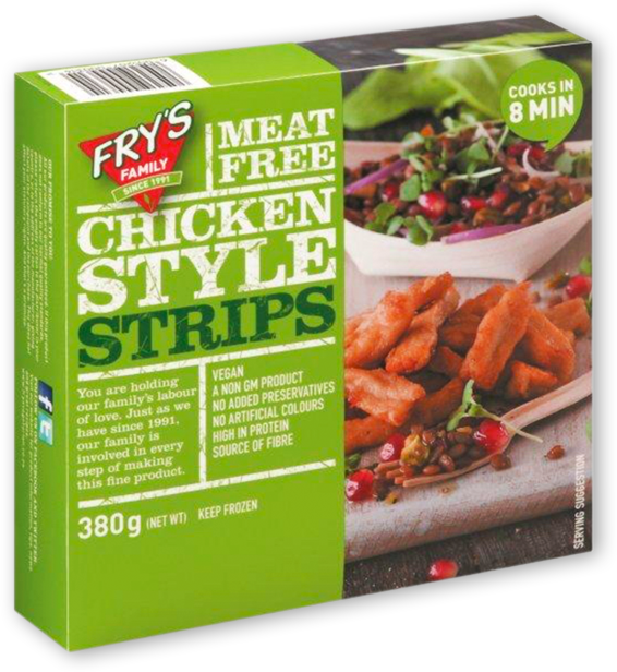 Chicken - Fry's Chicken Style Strips (566x616), Png Download