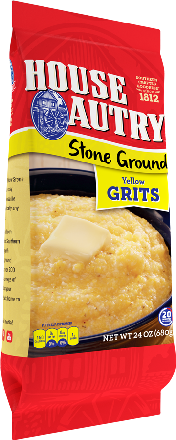 Yellow Stone Ground Grits (534x900), Png Download