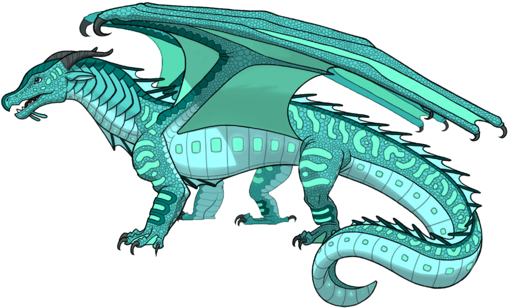 Animus Dragons - Wings Of Fire Dragons Seawing (1000x606), Png Download