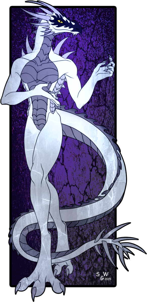 White Dragon - Cartoon (640x1280), Png Download