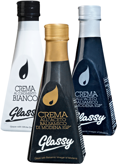 Three Plain Glazes, One Perfect Density To Decorate - Glassy Crema Di Balsamico Di Modena Traditional Gold (400x651), Png Download