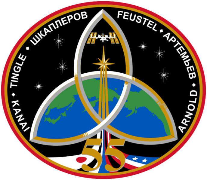 Iss Expedition 55 Patch - Iss Expedition 55 (688x599), Png Download