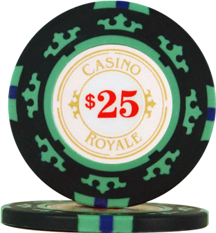 James Bond Casino Chips $25 - Casino Royale Poker Chips (500x500), Png Download