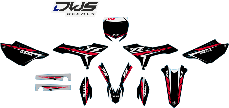 Complete Stickerset Yamaha Yz Revolution Rtech 125 - Emblem (1024x502), Png Download
