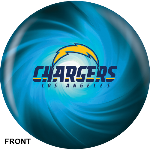 Los Angeles Chargers Bowling Ball Front View - Chargers Bowling Ball (500x500), Png Download