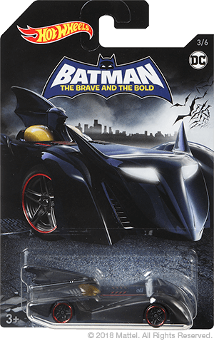 Forms Of Media From The 1989 Movie Version To The Dark - Hot Wheels Batmobile 2018 (300x478), Png Download