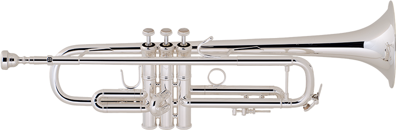 Bach Strad Trumpet Silver Plate Lightweight Body Bell - Vincent Bach Lt180-37 Stradivarius (1000x800), Png Download