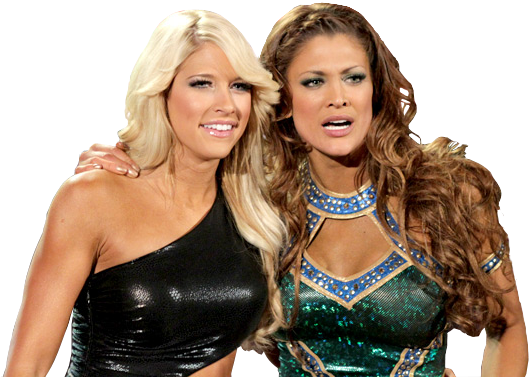 Kelly Kelly And Eve Torres (686x384), Png Download