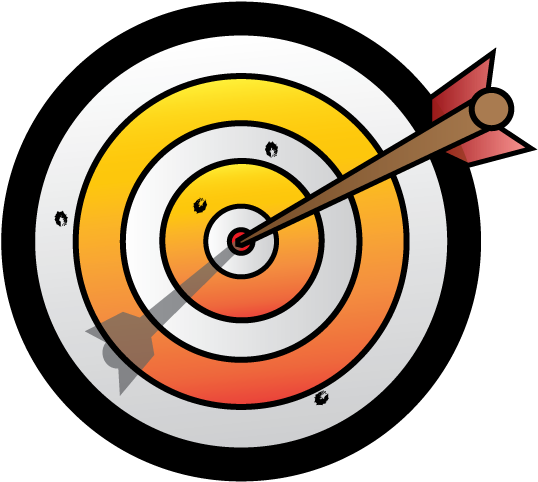 Arrow And Target By Cliffengland On Clipart Library - Clip Art (612x553), Png Download