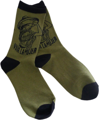 Viva La Mujer Women's Knit Socks - Woman (396x480), Png Download