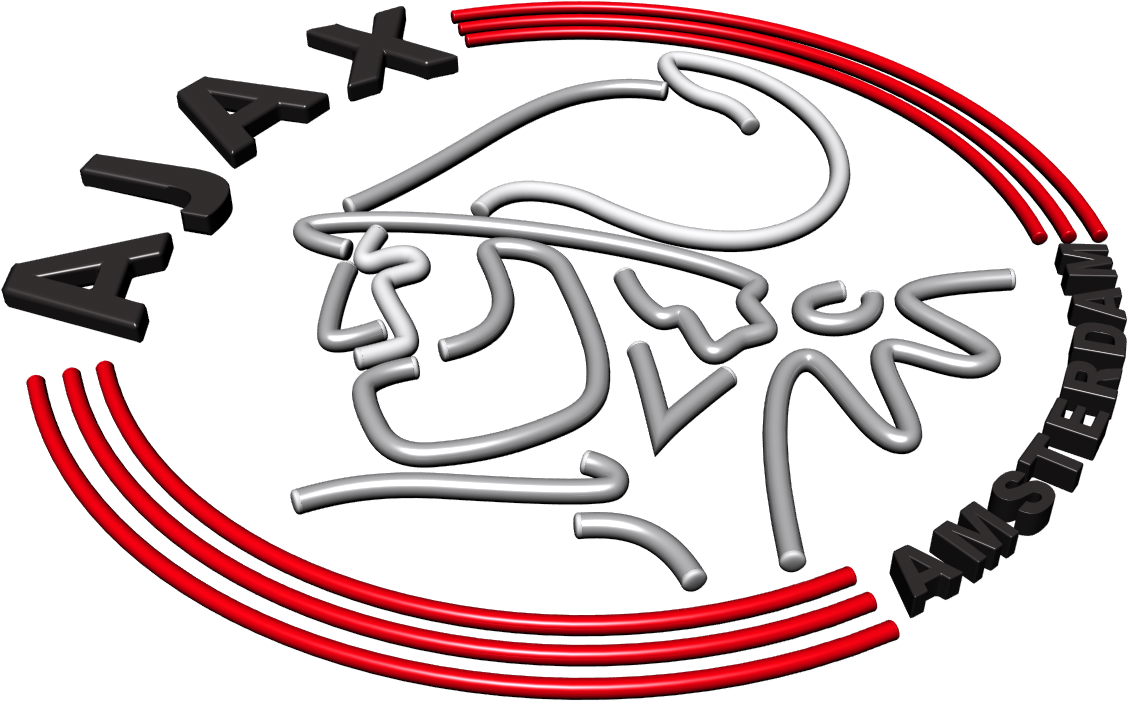 Ajax Amsterdam Logo Sec - Ajax Amsterdam Logos 3d (1600x800), Png Download
