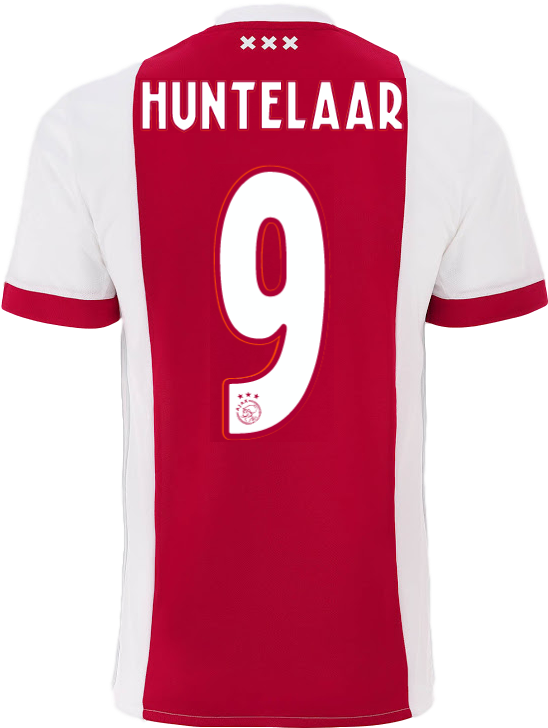 Ajax 17/18 Home Jersey Huntelaar - Ajax Match Worn 17 18 (738x738), Png Download