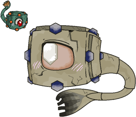 Fan-art Of The Two New Mobs Added Into The Latest - Elder Guardian Minecraft Guardians (500x413), Png Download