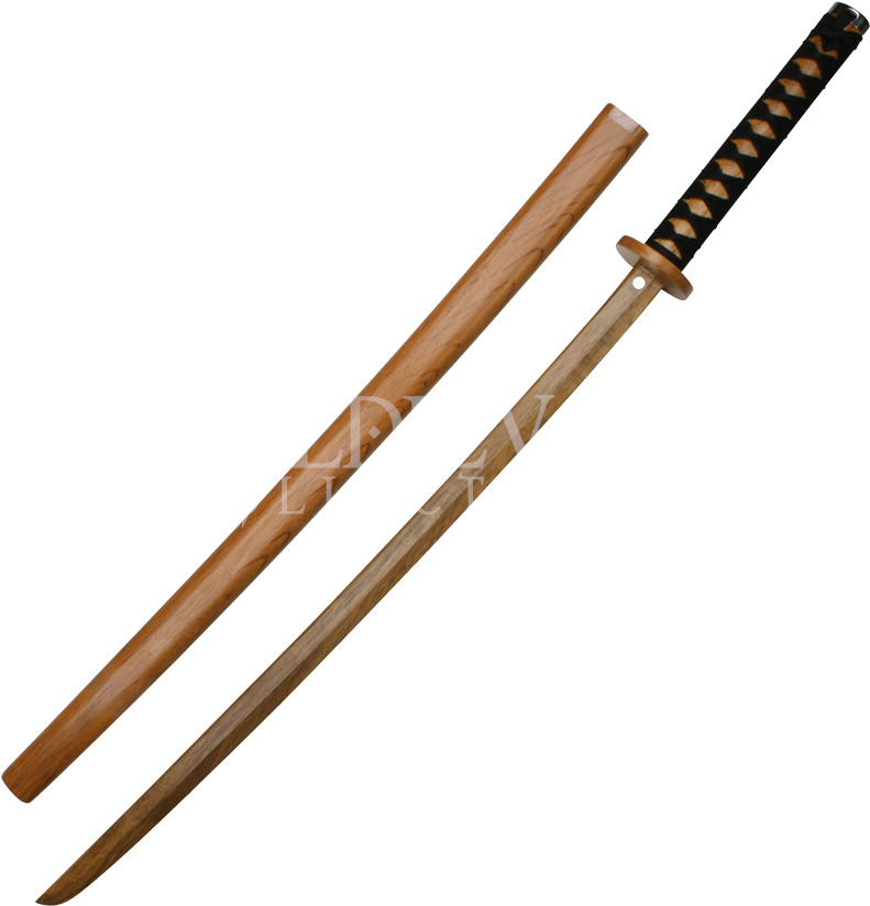 Homemade Wooden Sword Red Oak Wooden Katana Katana - Red Oak Wooden Katana (840x840), Png Download