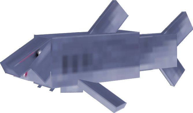 Java Edition - Minecraft Shark Png (668x390), Png Download