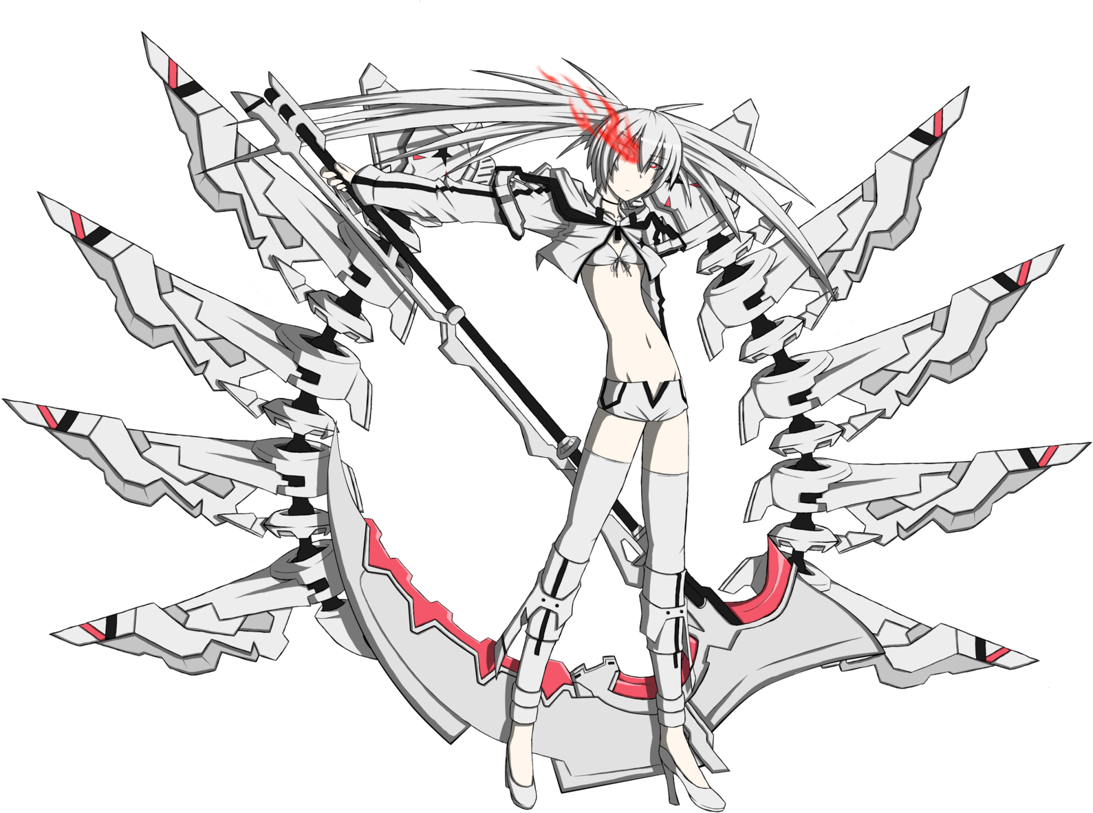 White Rock Shooter - Drawing (1600x1234), Png Download