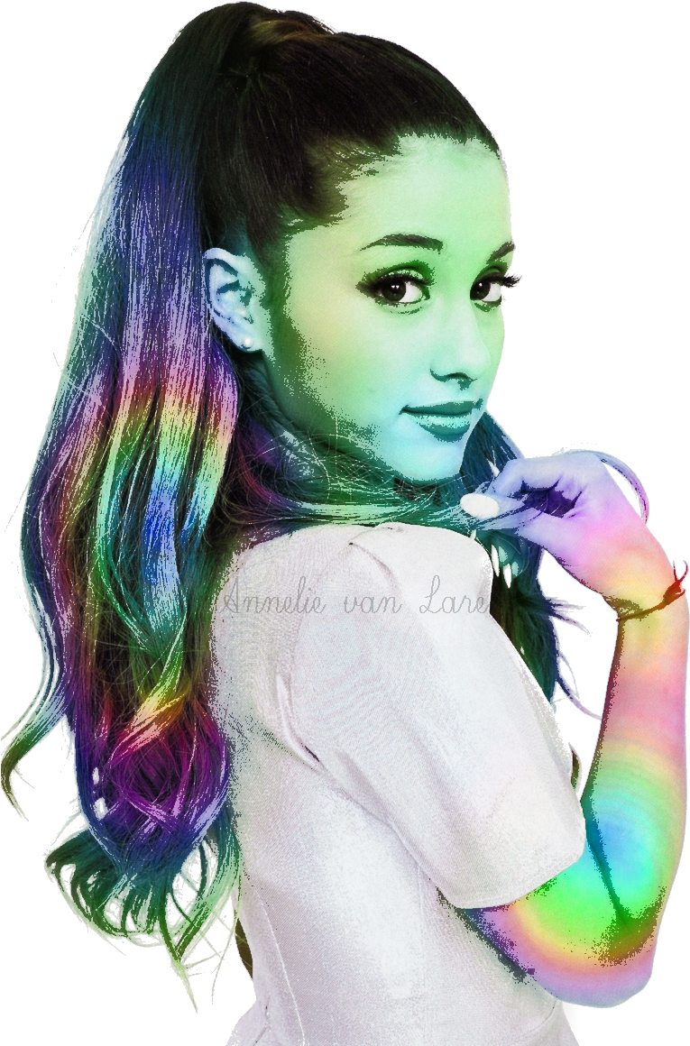 Ariana Grande Multi Color Edit, Transparent Background - Ariana Grande Transparent Background (800x1194), Png Download