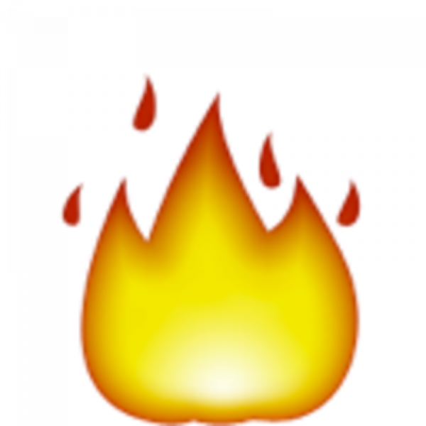 Au Blog Image Fire Emoji - Fire Emoji Png (600x600), Png Download
