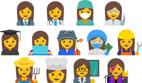 Owu Professor Inspires New Google Emojis - Emojis Business (470x276), Png Download