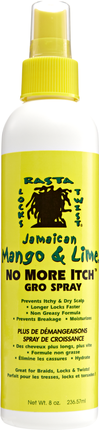 Jamaican Mango & Lime No More Itch Gro Spray 8oz (1500x1500), Png Download
