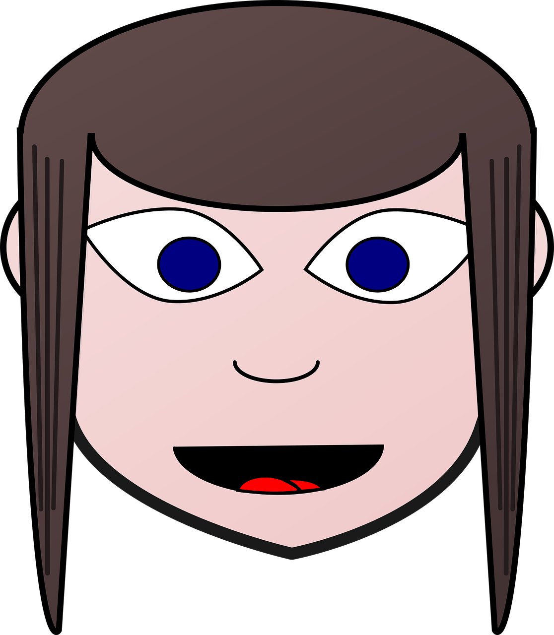 Dress-up Head Girl Head - Girl (1116x1280), Png Download