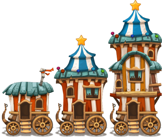 House Caravan Level 1to3 - Art (519x439), Png Download