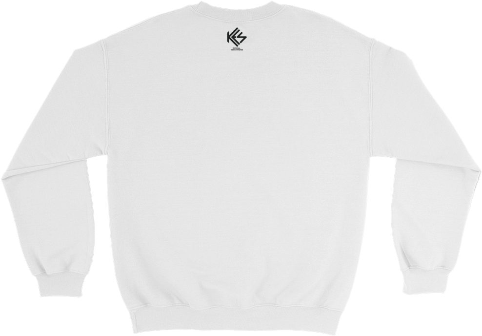 White Crew Neck Sweatshirt Png (1000x1000), Png Download