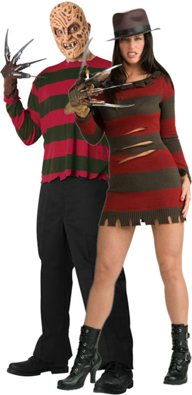 Adult Freddy & Sexy Miss Krueger Combination - Freddy Krueger Woman Cos...