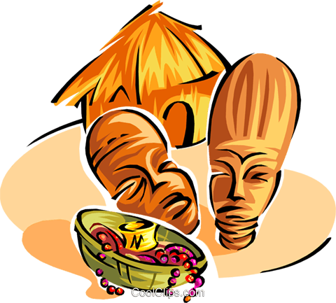 Native African Symbols Two Royalty Free Vector Clip - Simbolo Africano Png (480x433), Png Download