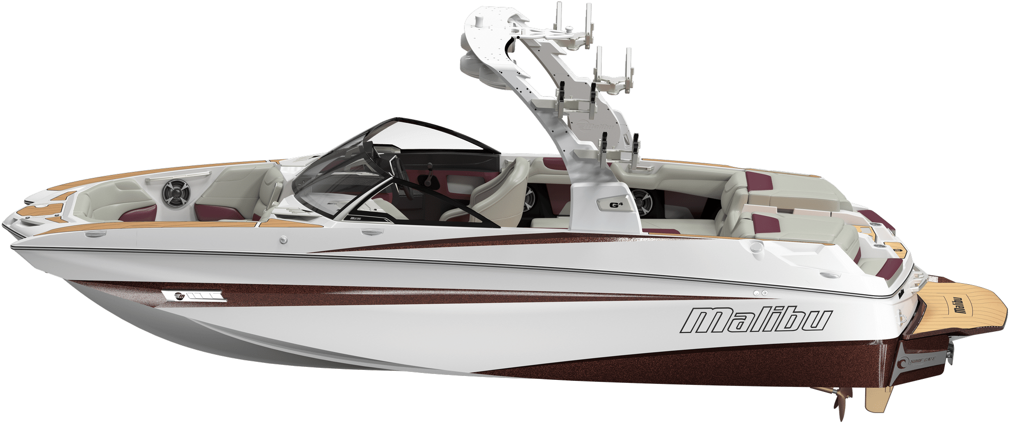 M235 Side - 2018 Malibu M235 (2048x1152), Png Download