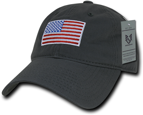 Gray Red White & Blue Us American Flag United States - United States President Logo Hat Black (500x500), Png Download