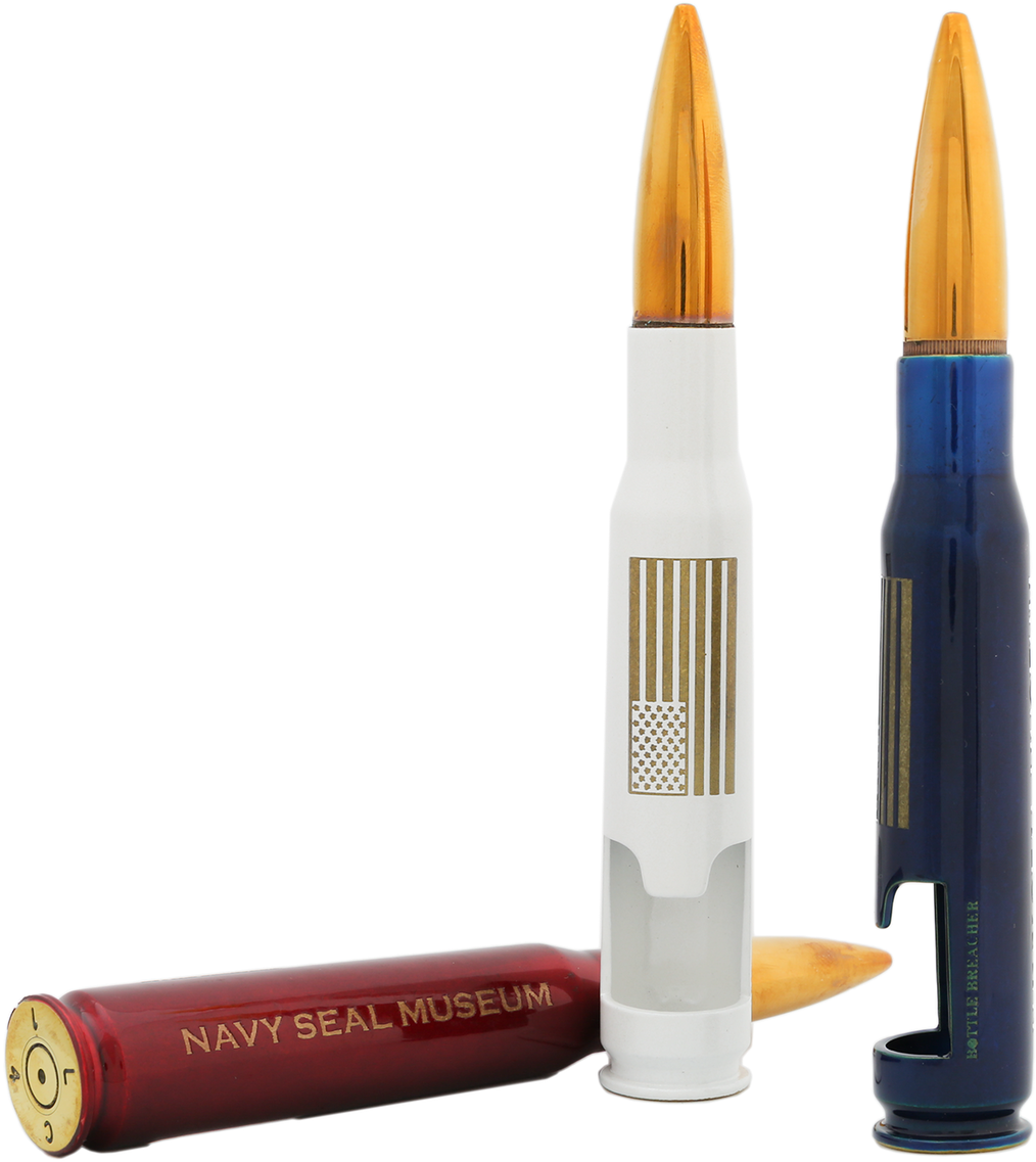 Navy Seal Museum's "american Flag" 50 Cal Bottle Breacher - Bullet (1280x1280), Png Download