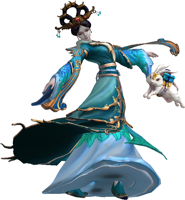Chang E Smite Model (667x701), Png Download