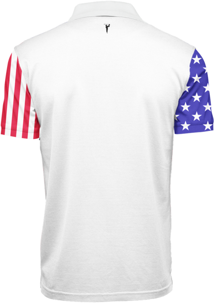 American Flag Men's Golf Shirt - Golf (1125x1125), Png Download