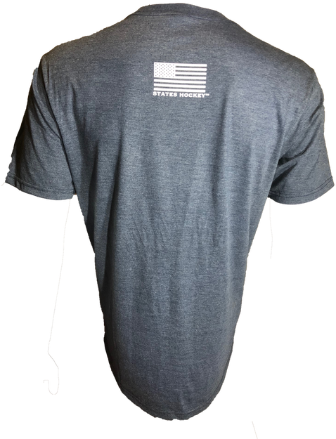 Az States Hockey™ Logo W/ White American Flag On Back - Sweater (498x664), Png Download