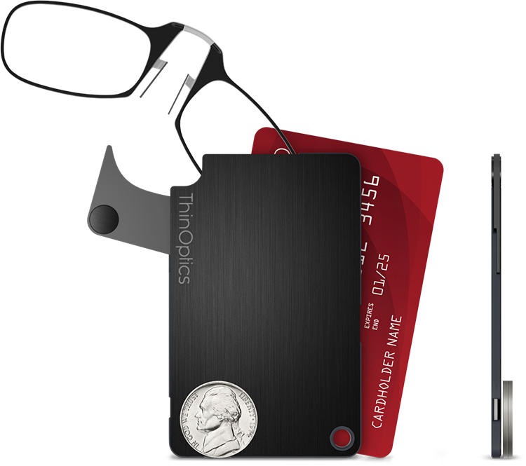 Flashcardas Small As A Credit Card And Only 4 Mm Thick, - Glasses (750x665), Png Download