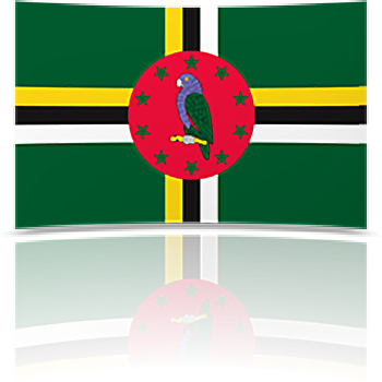 Dominican Republic Flag Green (350x350), Png Download
