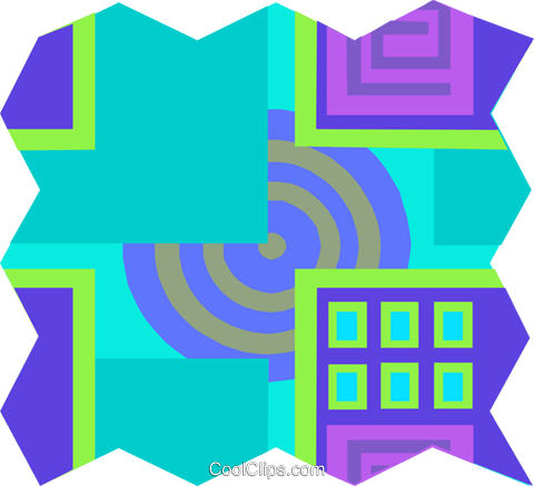 Cool Wallpaper Pattern Royalty Free Vector Clip Art - Clip Art (480x437), Png Download