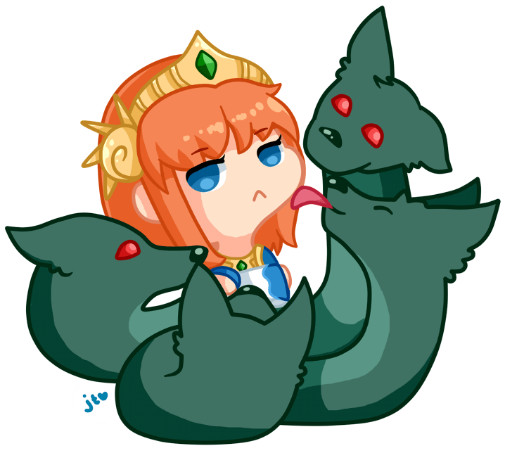 Scylla Chibi By Xnekorux D9sg66g Bastet Doodle By Xnekorux - Smite Scylla Chibi (800x705), Png Download