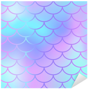 Cool Blue Fish Scale Pattern Vector Texture - Mermaid Purple And Blue (400x400), Png Download