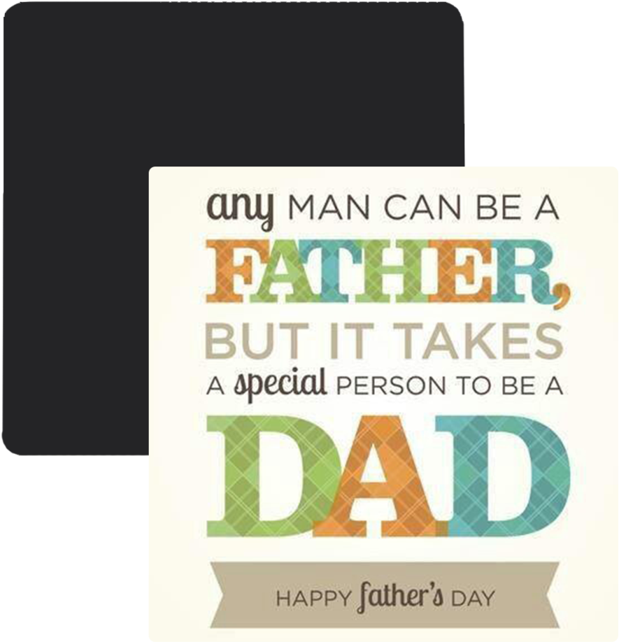 Father Fridge Magnet - Happy Fathers Day King (1024x1024), Png Download