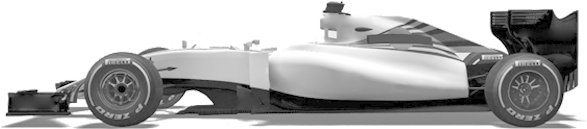 Show-car - Formula 1 Car Mockup (586x223), Png Download