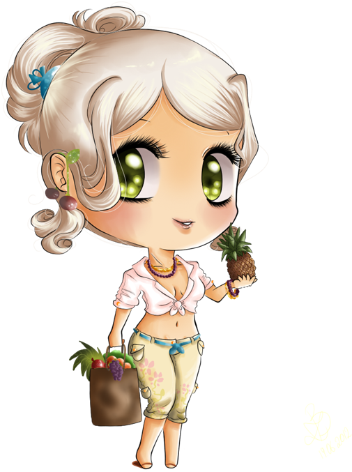 Pineapple By Suesanne On Deviantart Food Drawing, Drawing - Cartoon (700x700), Png Download