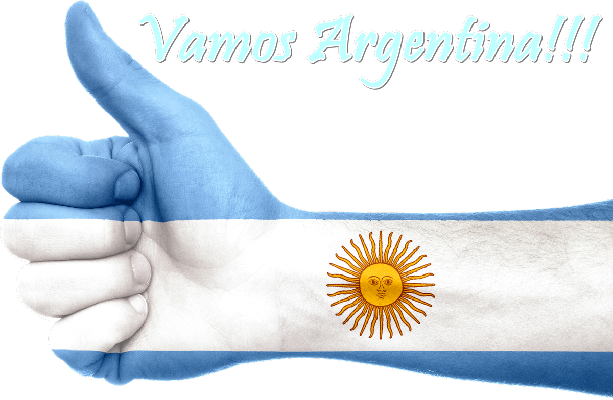 Pulgar De Mano Hacia Arriba Pintado De Los Colores - Argentinian Spanish (1200x784), Png Download