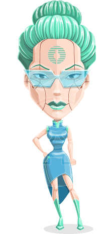 Tania The Wise Cyborg Woman - Illustration (460x464), Png Download