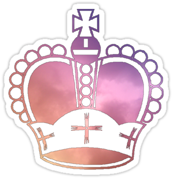 Tumblr Transparent Collage Stickers Download " - Crown Sticker (375x360), Png Download