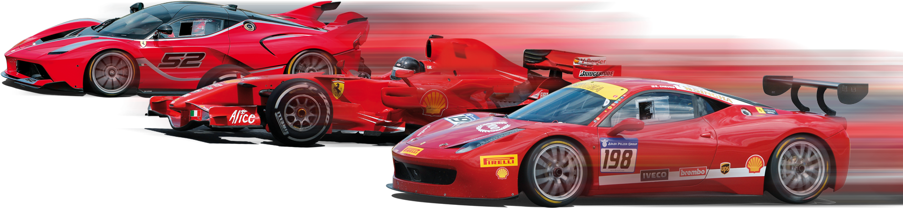 In The Formula 1 Exhibition During The Ferrari Finali - F1 At Daytona (1920x450), Png Download